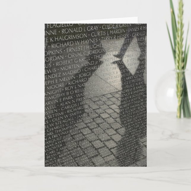 Tarjeta del monumento de Vietnam (Anverso)