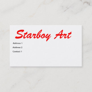 tarjeta del muchacho de la estrella