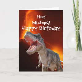 Tarjeta del mundo del parque jurásico de dinosauri