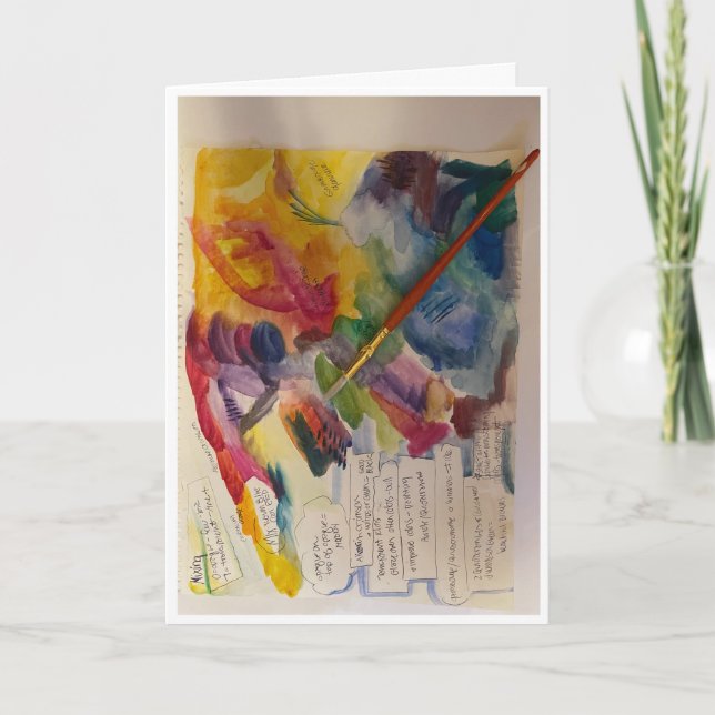 Tarjeta del mundo para seguir coloreando (Anverso)