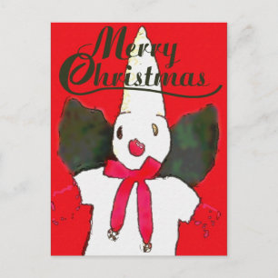 Tarjeta del muñeco de nieve de Nola