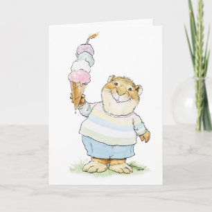 Tarjeta del Muskrat del cumpleaños de