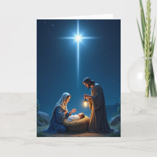 Tarjeta del nacimiento de Jesús (Anverso)