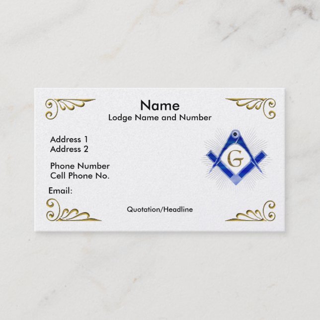 Tarjeta del negocio/del perfil del SC Starburst (Anverso)