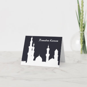 Tarjeta del negro de la mezquita del Ramadán