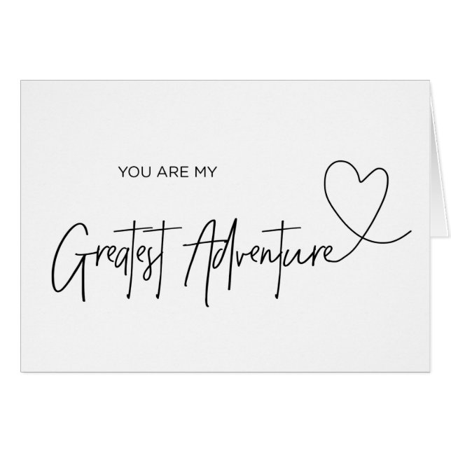 Tarjeta del novio usted es mi tarjeta más grande (Anverso (Horizontal))