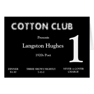 tarjeta del número de la tabla de los años 20