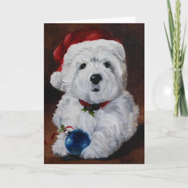 Tarjeta del oeste de las Felices Navidad de (Anverso)