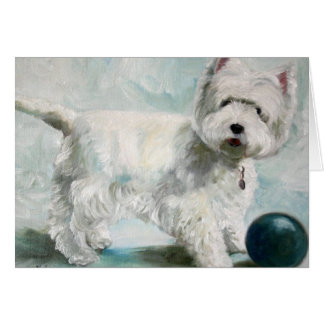Tarjeta del oeste del perro de Terrier de la