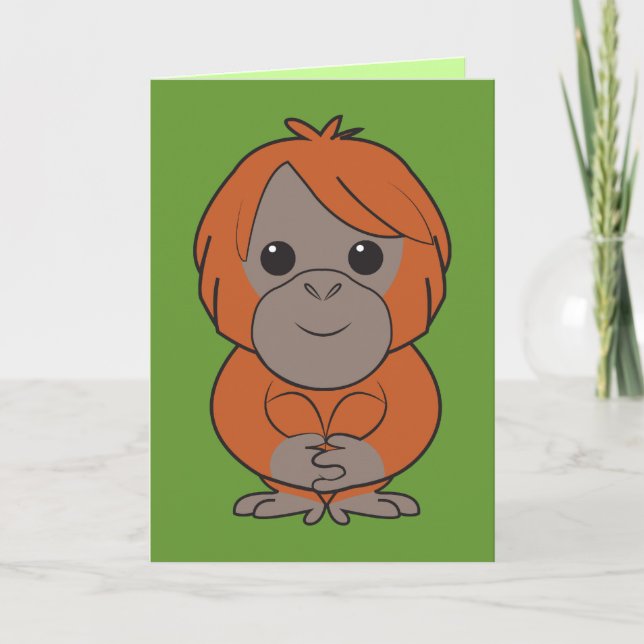 Tarjeta del orangután de Sumatran (Anverso)
