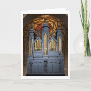 tarjeta del órgano de la abadía de Tewkesbury (ver