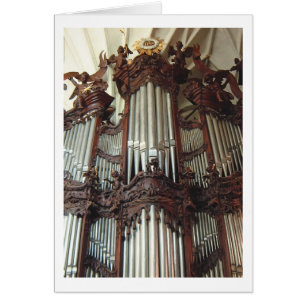 Tarjeta del órgano de la catedral de Oliwa