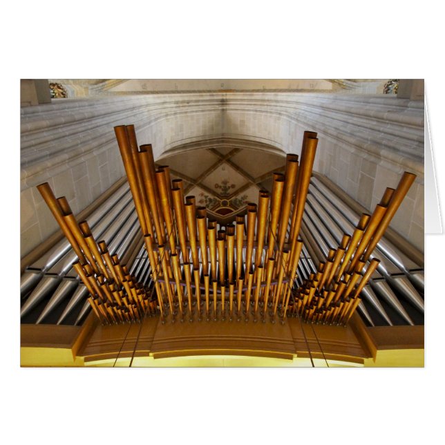 Tarjeta del órgano de Ulm Munster (Anverso (Horizontal))