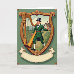 Tarjeta del Orgullo Irlandés de la Isla Esmeralda