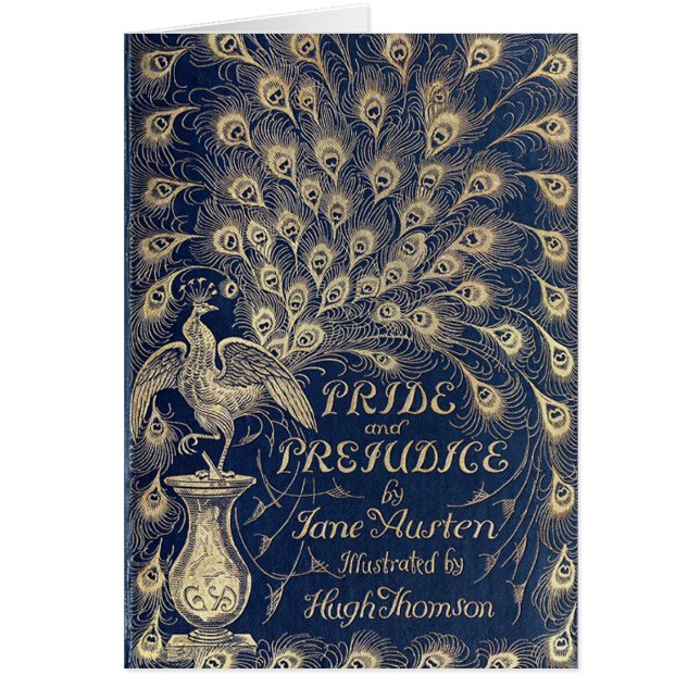 Tarjeta del orgullo y del perjuicio (Frente)