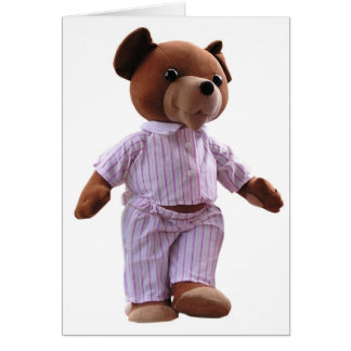 Tarjeta del oso de peluche