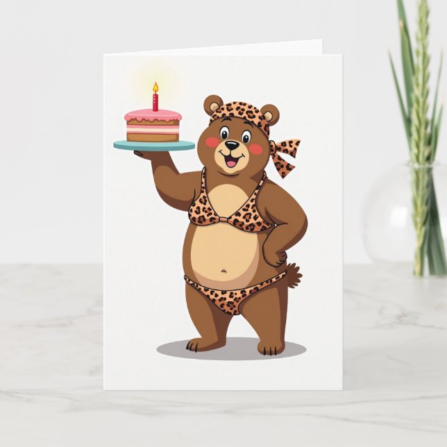 Tarjeta del Oso Manchado Dulce (Anverso)