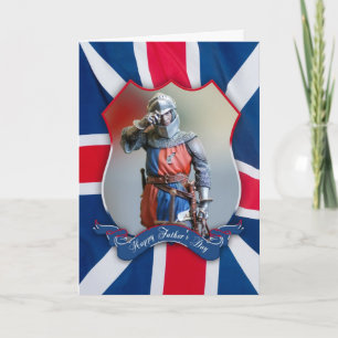 tarjeta del padre con jack de caballero y de unión