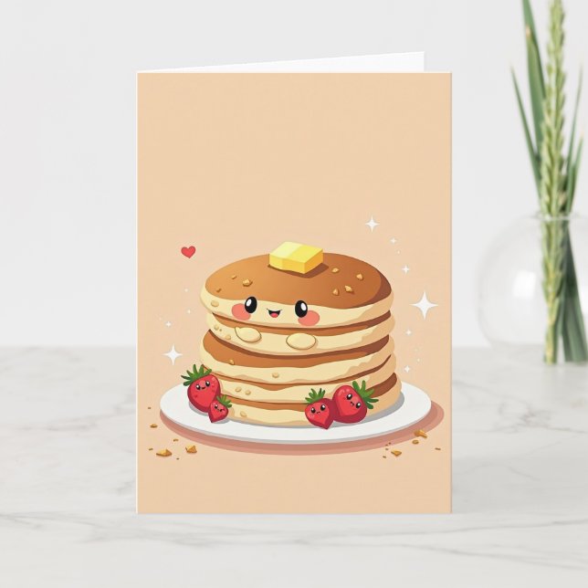 Tarjeta del Padre de Postre Apilado Dorado (Anverso)