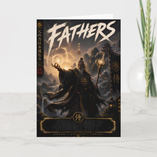 Tarjeta del padre del mago samurái (Anverso)