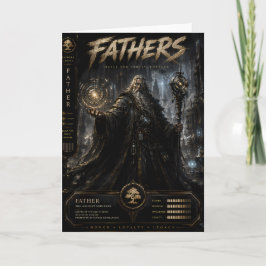 Tarjeta del padre mago antiguo