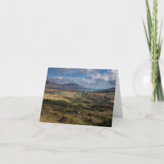 Tarjeta del paisaje del corcho