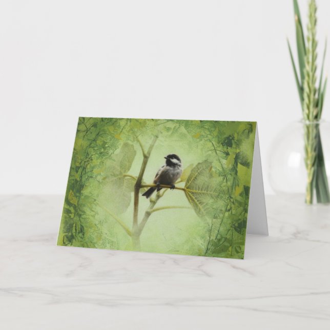 Tarjeta del pájaro de Andrew Denman (Anverso)