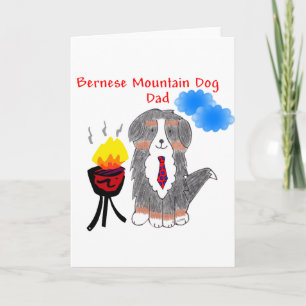 Tarjeta del papá del perro de montaña de Bernese