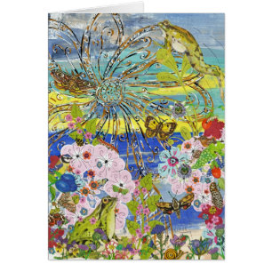 Tarjeta del paraíso de las ranas