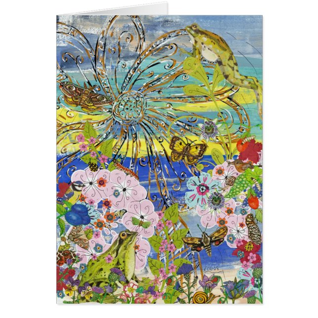 Tarjeta del paraíso de las ranas (Frente)