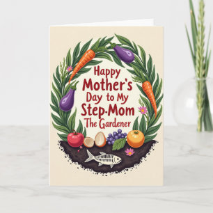 Tarjeta del Parche de Verduras del Día de las Madr