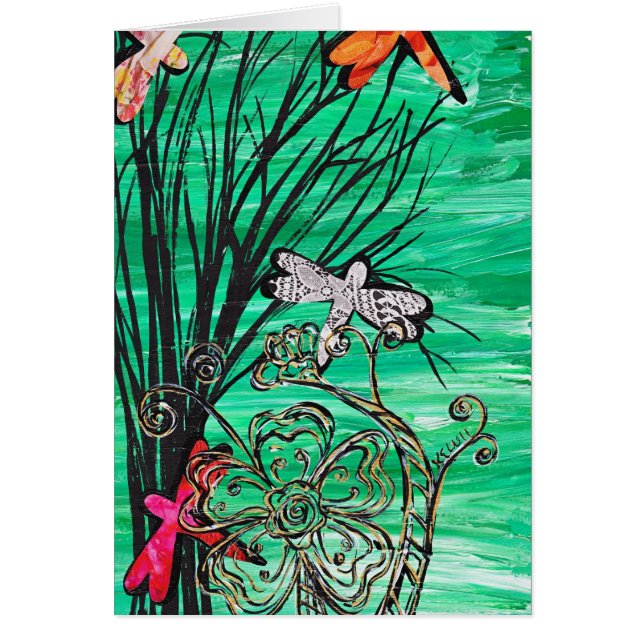 Tarjeta del parque de la libélula (Frente)