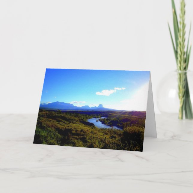 Tarjeta del Parque Nacional del Glacier (Anverso)