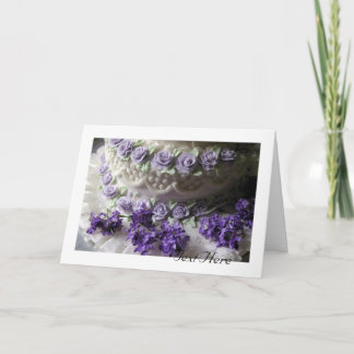 Tarjeta del pastel de bodas