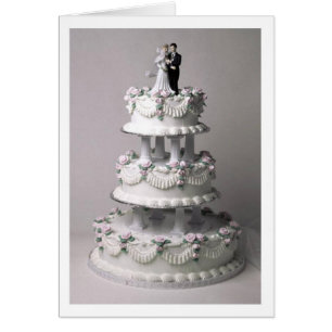 Tarjeta del pastel de bodas (1)