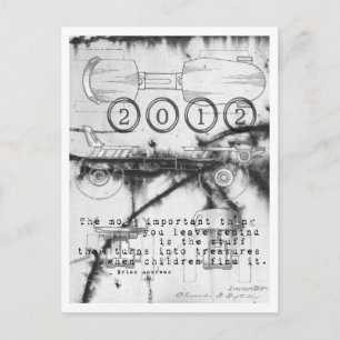 Tarjeta del patín de ruedas del Año Nuevo 2012