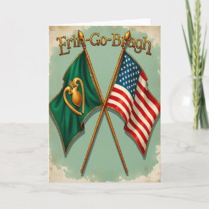 Tarjeta del patrimonio irlandés americano