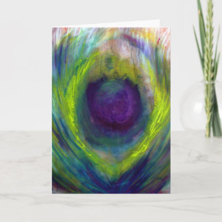 Tarjeta del pavo real