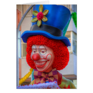 Tarjeta del payaso