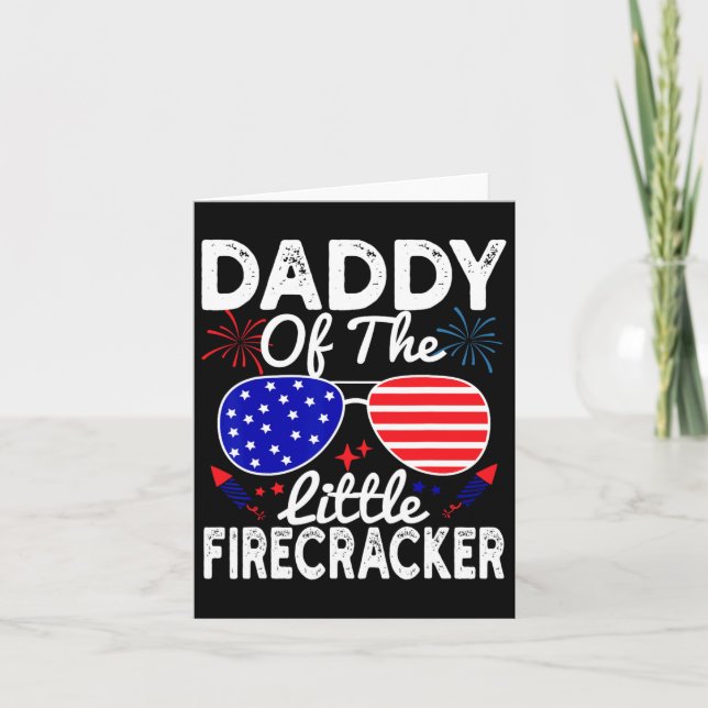 Tarjeta Del Pequeño Famoso Fundador 4 De Julio Padre (Anverso)