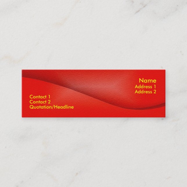 Tarjeta del perfil (Anverso)