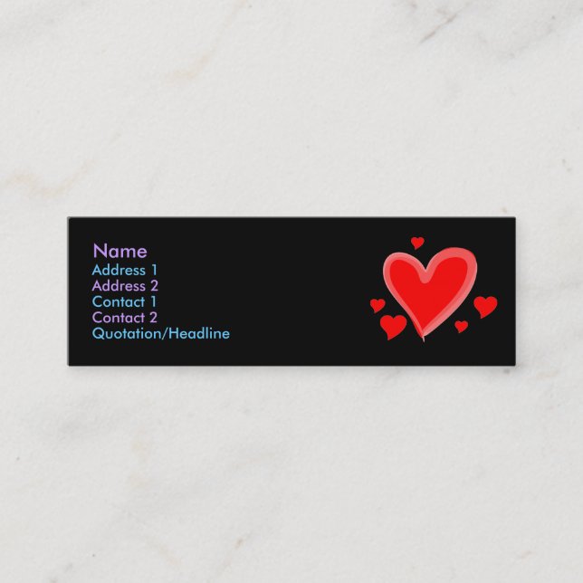 Tarjeta del perfil (Anverso)