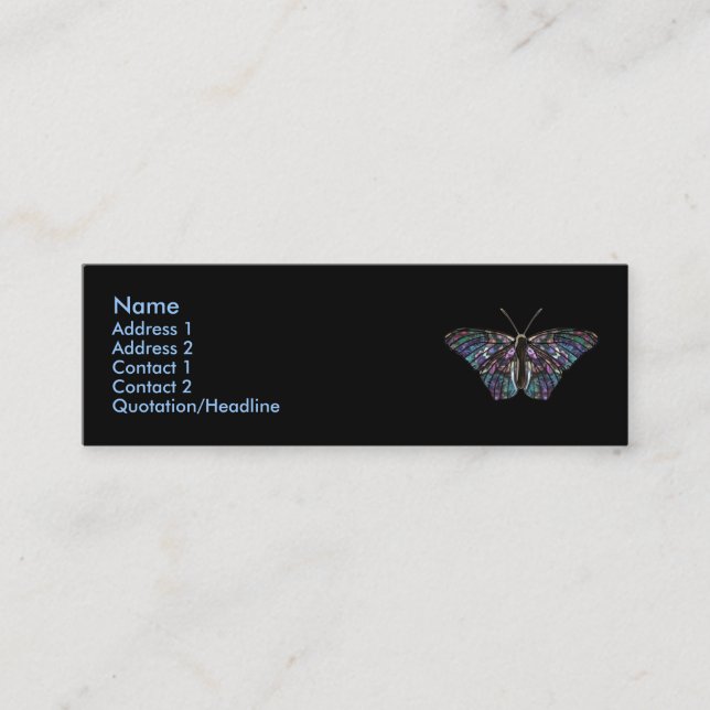 Tarjeta del perfil Butterfly-5 (Anverso)