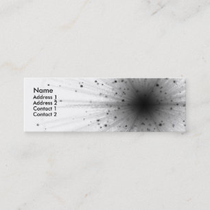 Tarjeta del perfil de Big Bang del friki elegante