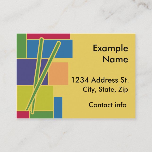 Tarjeta del perfil de Colorblocks de la percusión (Anverso)