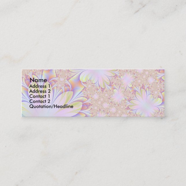 Tarjeta del perfil de Daisey del fractal (Anverso)