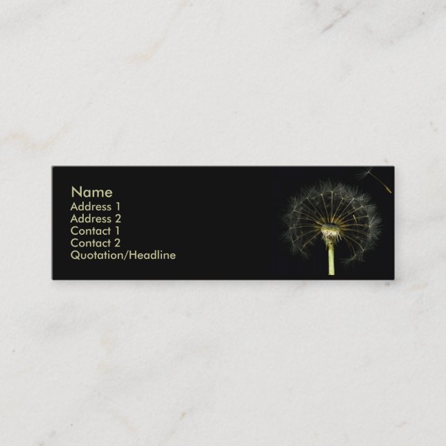 Tarjeta del perfil de Dandilion (Anverso)
