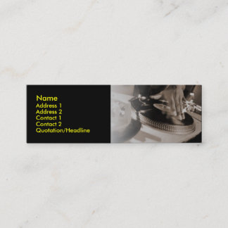 Tarjeta del perfil de DJ