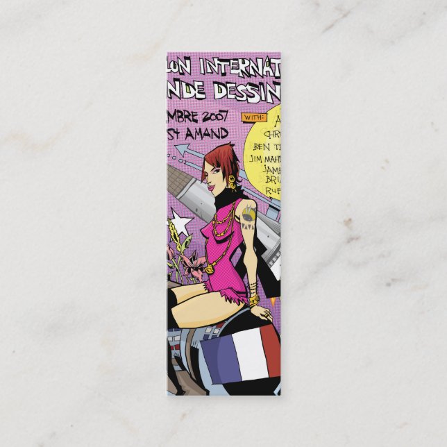 Tarjeta del perfil de Francia (Anverso)