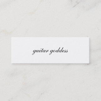 tarjeta del perfil de la diosa de la guitarra